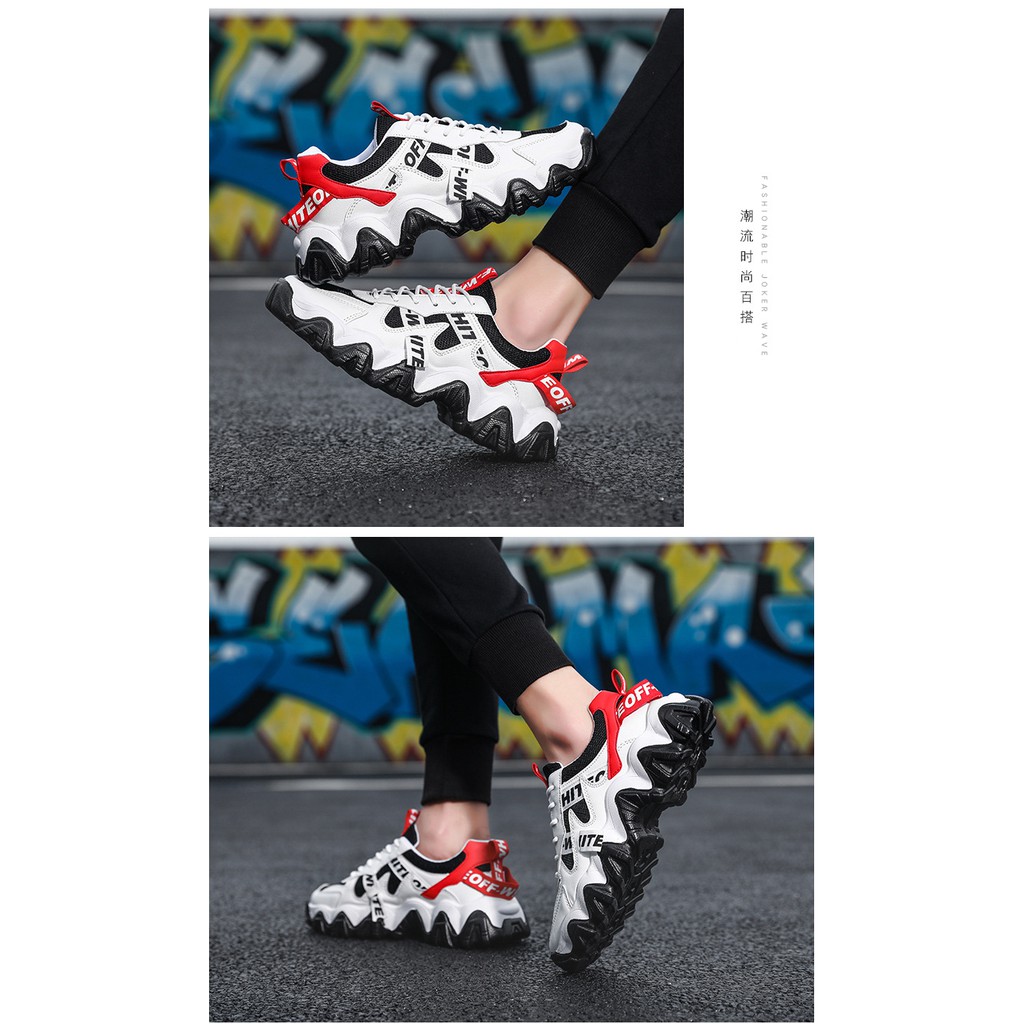 Giày thể thao sneaker nam đế lượn sóng phối màu siêu đẹp hottrend 2020 | BigBuy360 - bigbuy360.vn