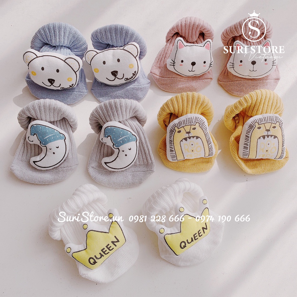 Tất Hình Thú Nemo Baby, Vớ Hình Thú Cổ Cao Chống Trượt Cho Bé