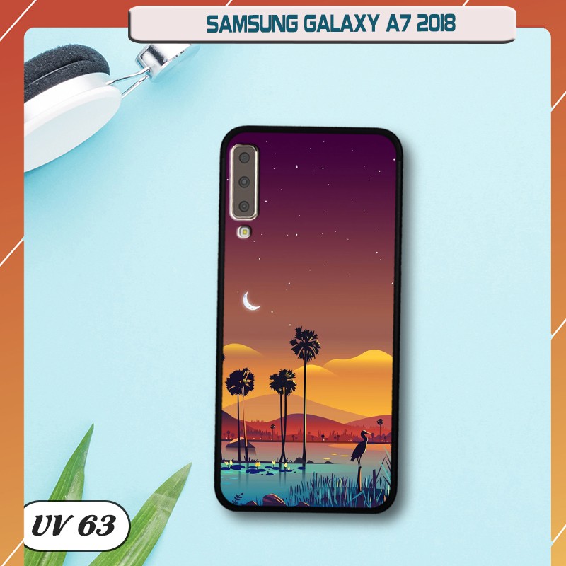 Ốp lưng Samsung Galaxy A7 2018 - lưng nhám viền dẻo