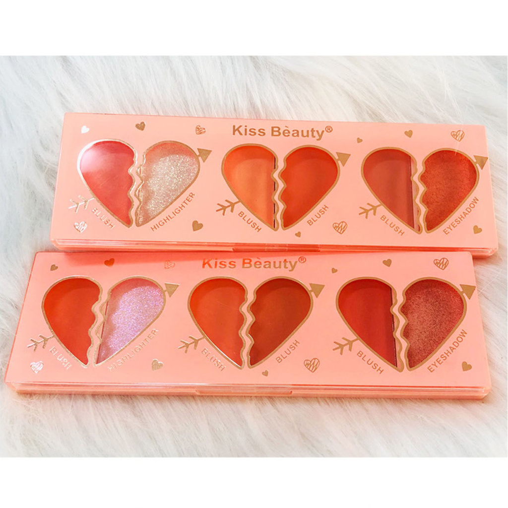 CODseller 6 Colors Waterproof Long Lasting Face Contour Brighten Rouge Blusher Cosmetic