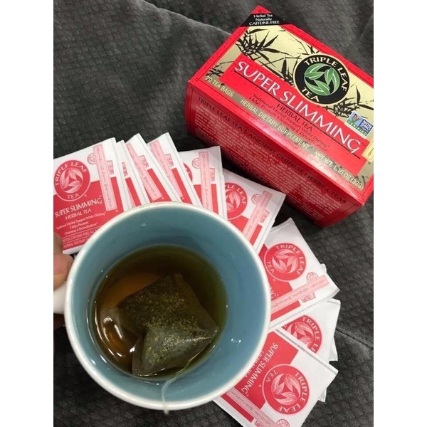 Trà thảo mộc Triple Leaf Tea Super Slim Herbal Tea Hộp 20 túi
