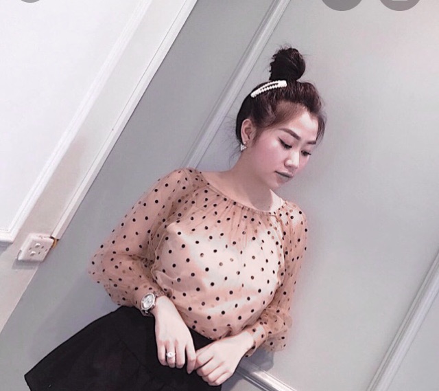 Vải voan lưới tutu chất đẹp nền da bi đen khổ 1,5m bán từ 1m của Vải rẻ HB shop