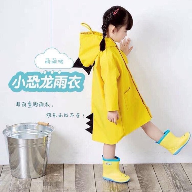 Áo mưa hình khủng long cho bé yêu