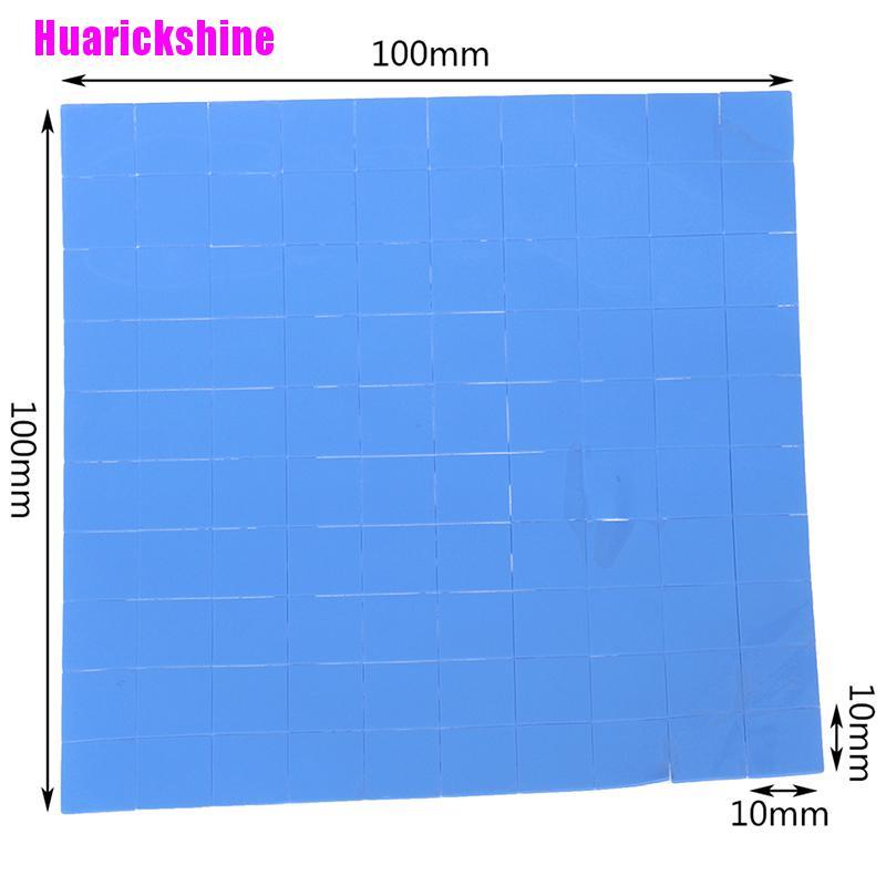 Set 100 Miếng Silicon Tản Nhiệt Làm Mát Cpu Gpu 10x10 X 0.5mm | BigBuy360 - bigbuy360.vn