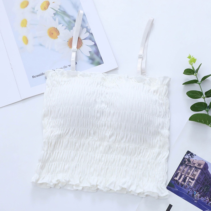 Áo Ngực Ống Nhún Bèo Thời Trang Đường Phố Quyến Rũ Cho Nữ