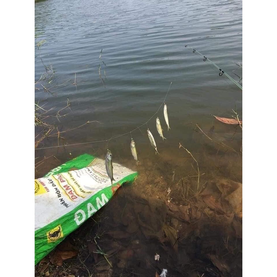 Bộ Thẻo 7 lưỡi câu cá mương hồ siêu nhạy có rọ sắt