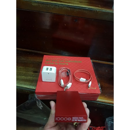 [Mã 159ELSALE hoàn 7% đơn 300K] COMBO Sạc pin dự phòng iHave Boss 10000mAh đặc biệt