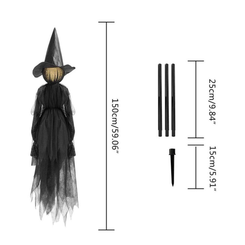 PATRICIA Đèn LED Chống Thấm Nước Hình Phù Thủy Độc Đáo Trang Trí Halloween