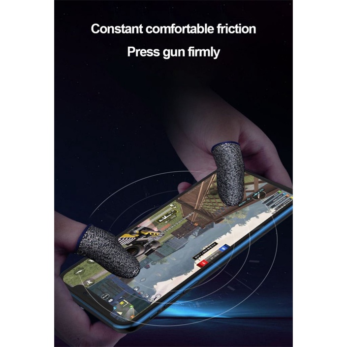Chơi game Ngón Tay Tay Áo Thoáng Khí Trong Tầm Tay Cho PUBG Di Động Trò Chơi Màn Hình Cảm Ứng Cots Ngón Tay Bìa