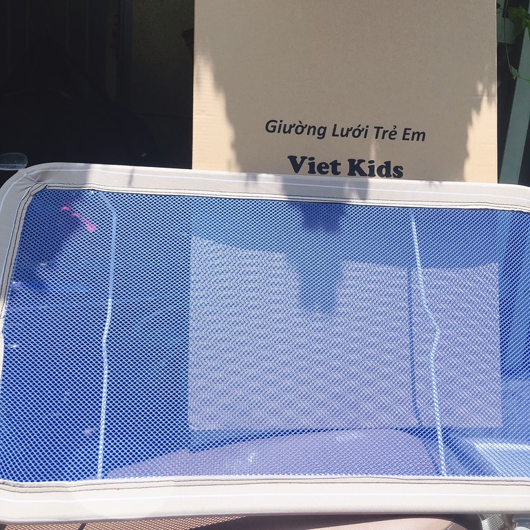 Giường lưới kim loại full box Viet kids cho bé nhiều size
