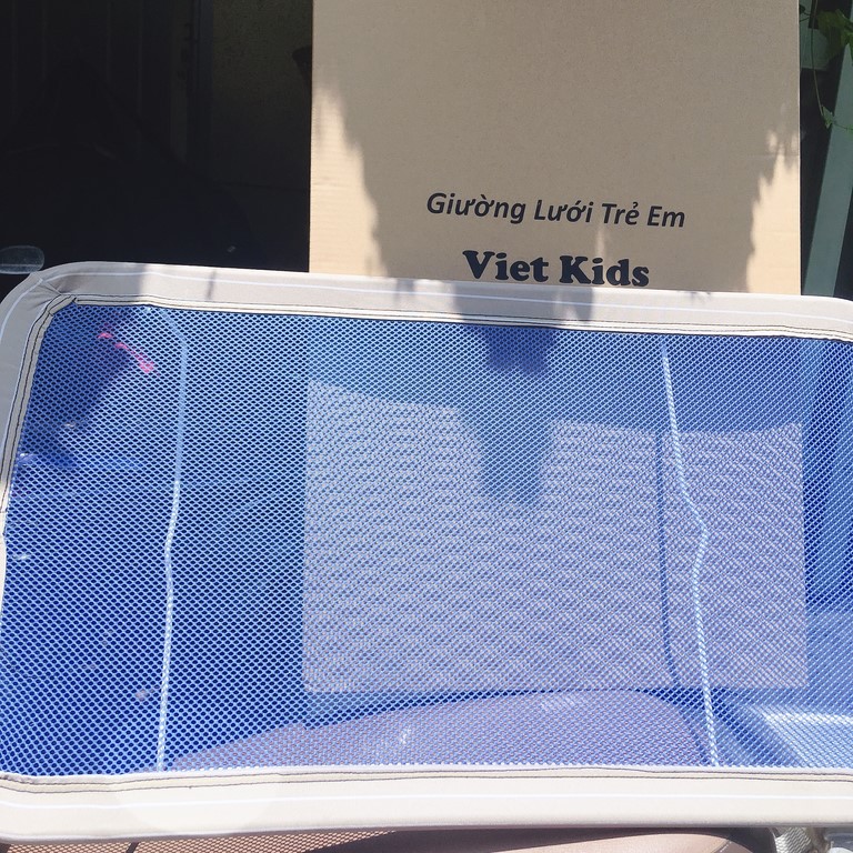 Giường Lưới Kim Loại Full Box Viet Kids Cho Bé Nhiều Size