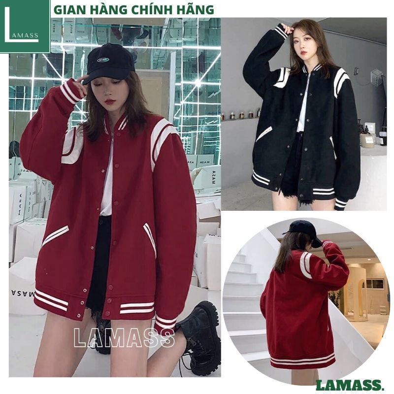 Áo khoác nam bomber Teddy Bóng Chày Sơn Tùng - Áo Khoác Chất Liệu Nỉ dày Mềm Giữ Ấm Thời Trang Unisex - LAMASS