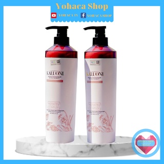 Lẻ Dầu Gội Dầu Xả Kaluoni Collagen Biotin Keratin Phục Hồi Tóc 750ml