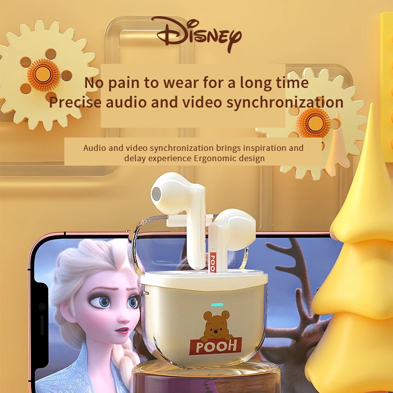 Tai nghe Disney C E-823V không dây mini hai chế độ kèm mic kiểu dáng thể thao