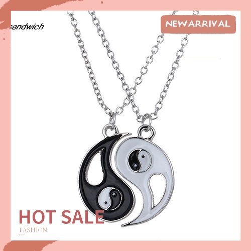 Set 2 Vòng cổ mặt âm dương thời trang cho bạn thân