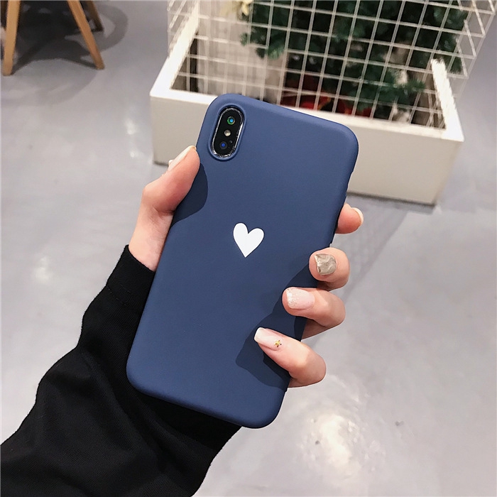 Ốp lưng iphone tim trắng trơn 5/5s/6/6plus/6s/6splus/7/7plus/8/8plus/x/xr/xs/11/12/pro/max/plus/promax - Awifi Case A4-5 | BigBuy360 - bigbuy360.vn