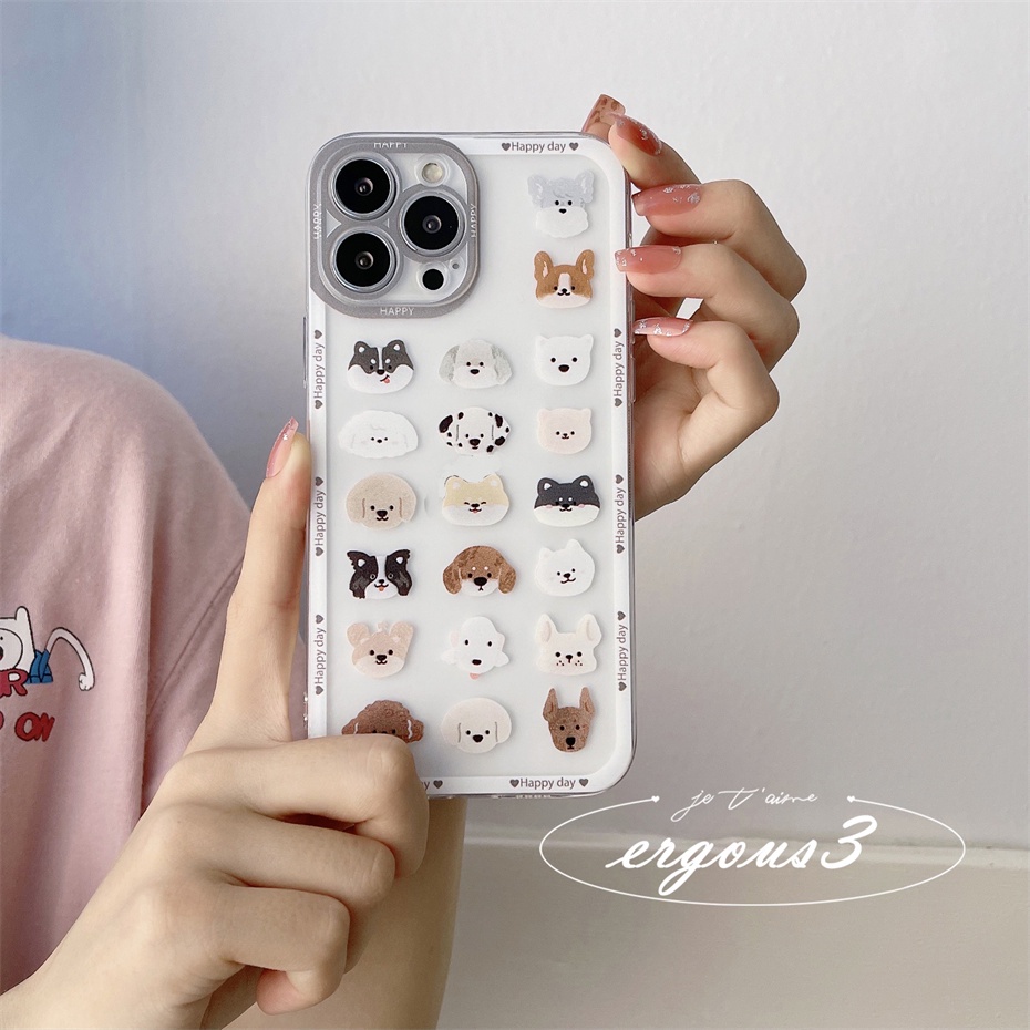 Ốp Điện Thoại Họa Tiết Động Vật Dễ Thương Dành Cho iPhone 13 12 11 Pro Max X XR XS Max SE 2020 8 7 Plus