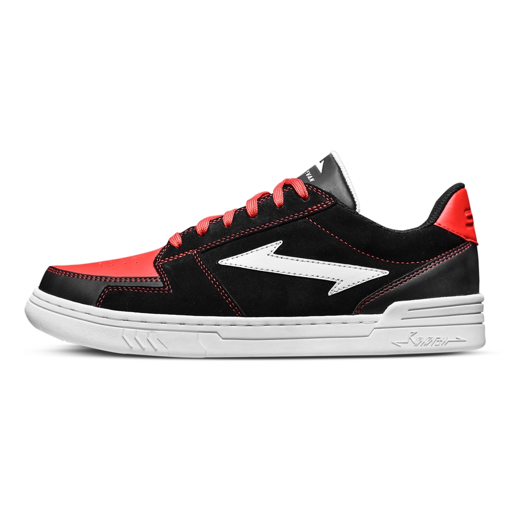 [Mã FAGREEN245 giảm tới 30K đơn 99K] Giày Sneaker RieNevan - RN541 [phối màu Đen - Đỏ - Trắng]