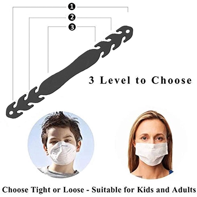 Dây Đeo Khẩu Trang Bằng Silicone Chống Trượt Giảm Đau Tai