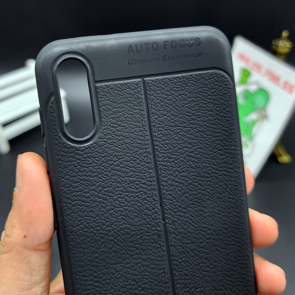 [Ảnh Thật] Ốp Lưng Samsung A10 2019 Dẻo Vân Giả Da Sọc Chỉ
