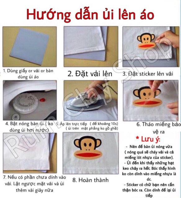 Sticker Cute mini Ủi Lên Áo 2cm và 3cm cho Doll