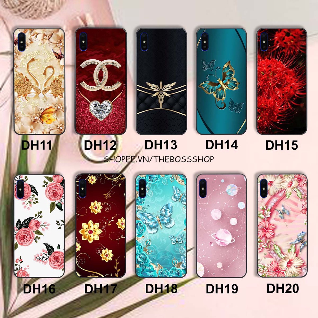 Ốp lưng Xiaomi REDMI 9A in hình hoa xinh xắn, hiện đại , thời trang ,phong cách