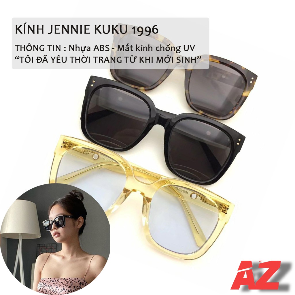 Kính mát nữ Jennie kuku 1996, kính mát nữ Hàn Quốc chống tia UV 400