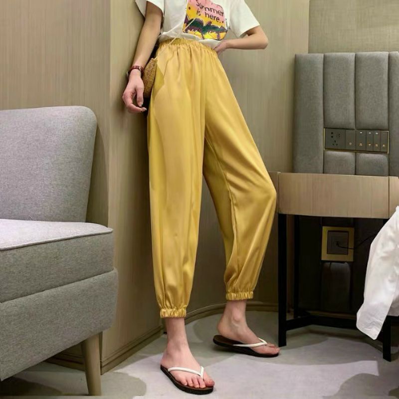 Quần bom bo gấu chất đũi túi mác Gu hàng đẹp