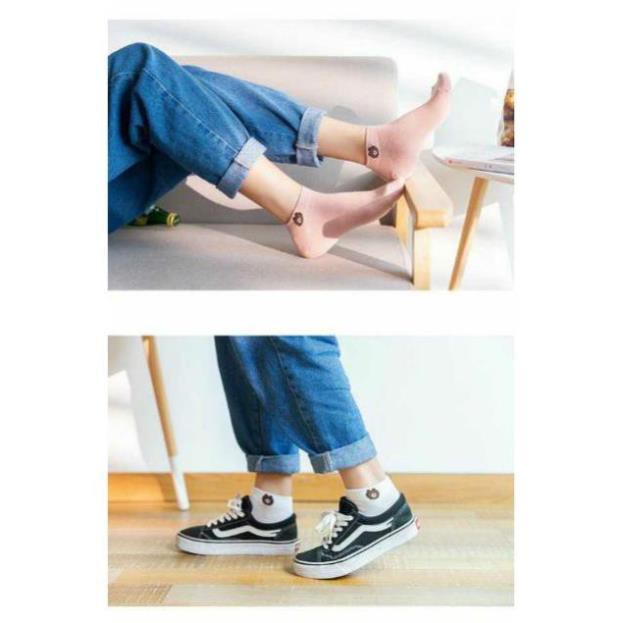 COMBO 10 Đôi Tất Gấu Hot Tren, Tất Vớ Hình Gấu Cổ Ngắn [ 1 Túi 10 Đôi ]