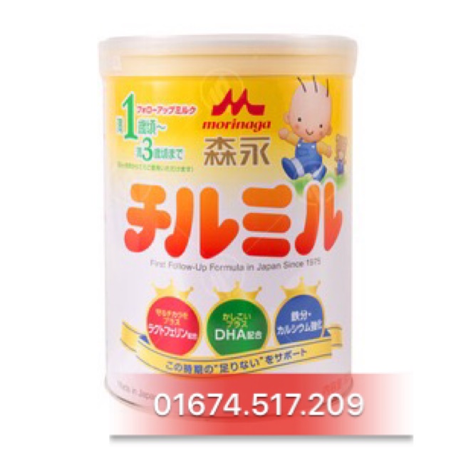 Sữa bột morinaga số 1-3 820g