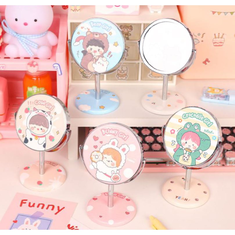 Gương lật mini nhiều hình dễ thương