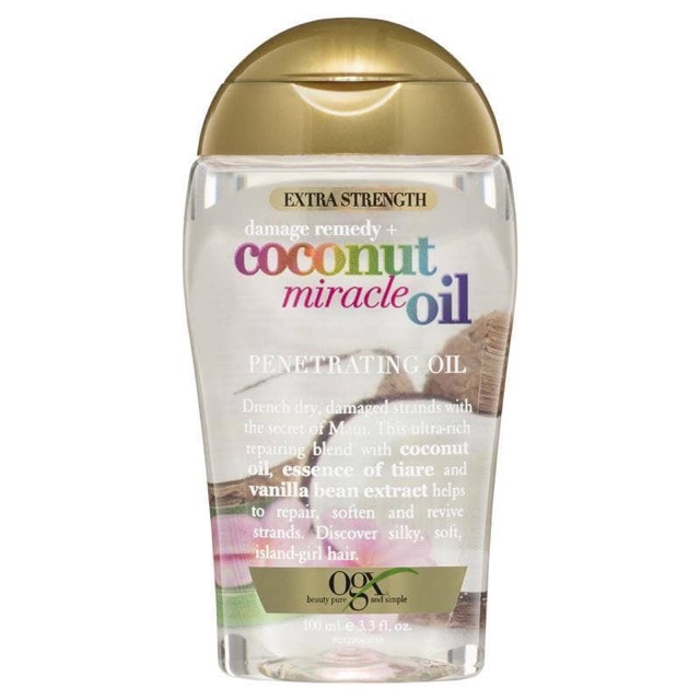 Dầu dưỡng tóc OGX coconut oil miracle & coconut milk