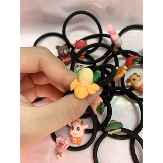 10 Thun cột tóc đính nhiều mẫu dễ thương