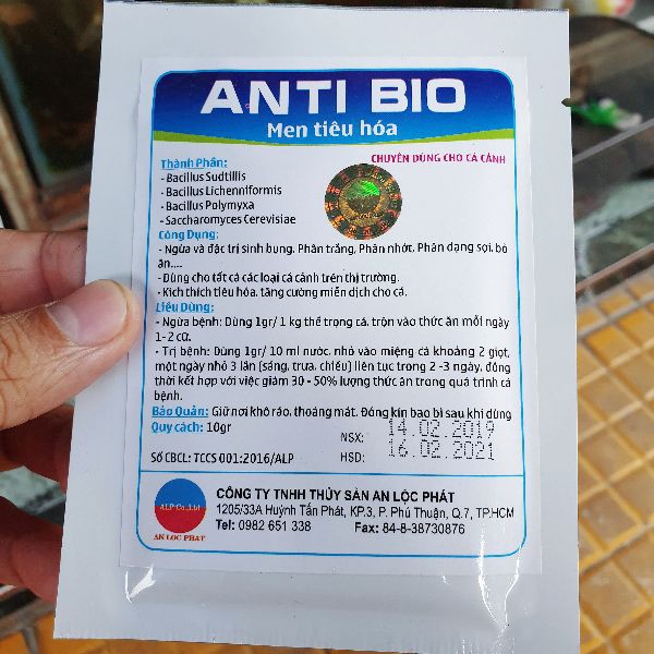 MEN TIÊU HÓA ANTI BIO CHO TẤT CÁ LOẠI CÁ