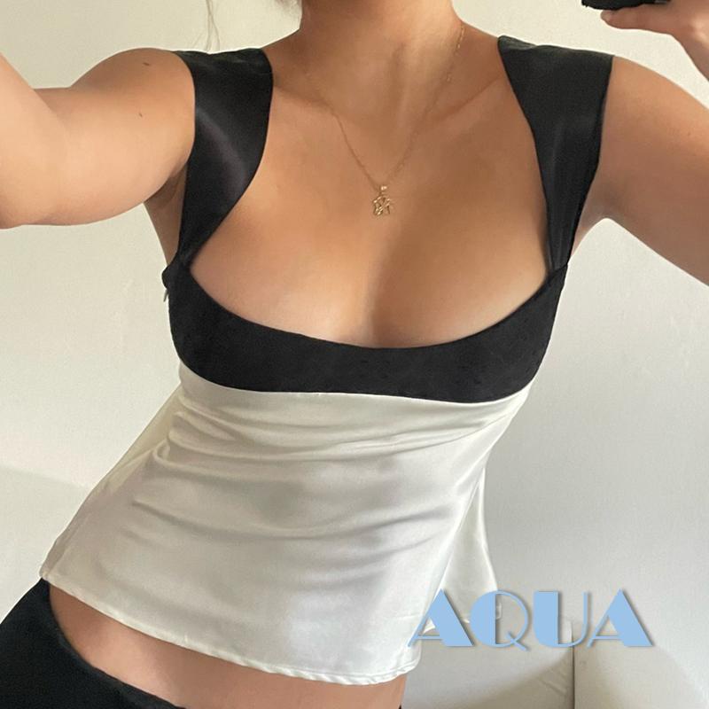 Áo Tank Top Y2K Cắt Thấp Màu Sắc Thời Trang Mùa Hè Cho Nữ
