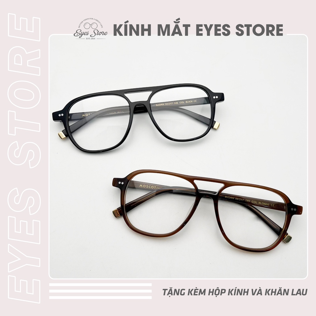 Gọng Kính Cận Nam Moscot Bjorn 01 - Nhựa Lõi Thép