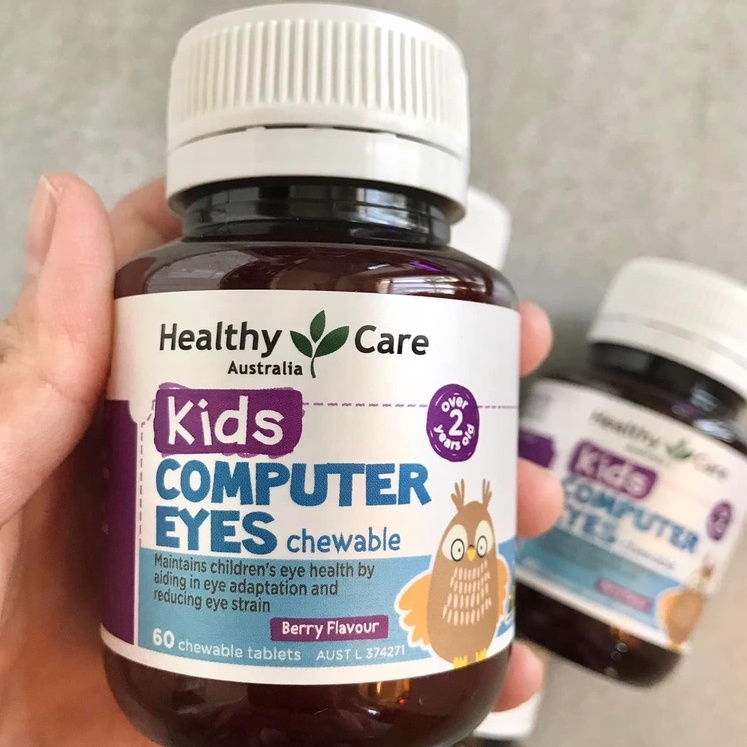 Viên bổ mắt cho bé Healthy Care Kids Computer Eyes 60 viên của Úc