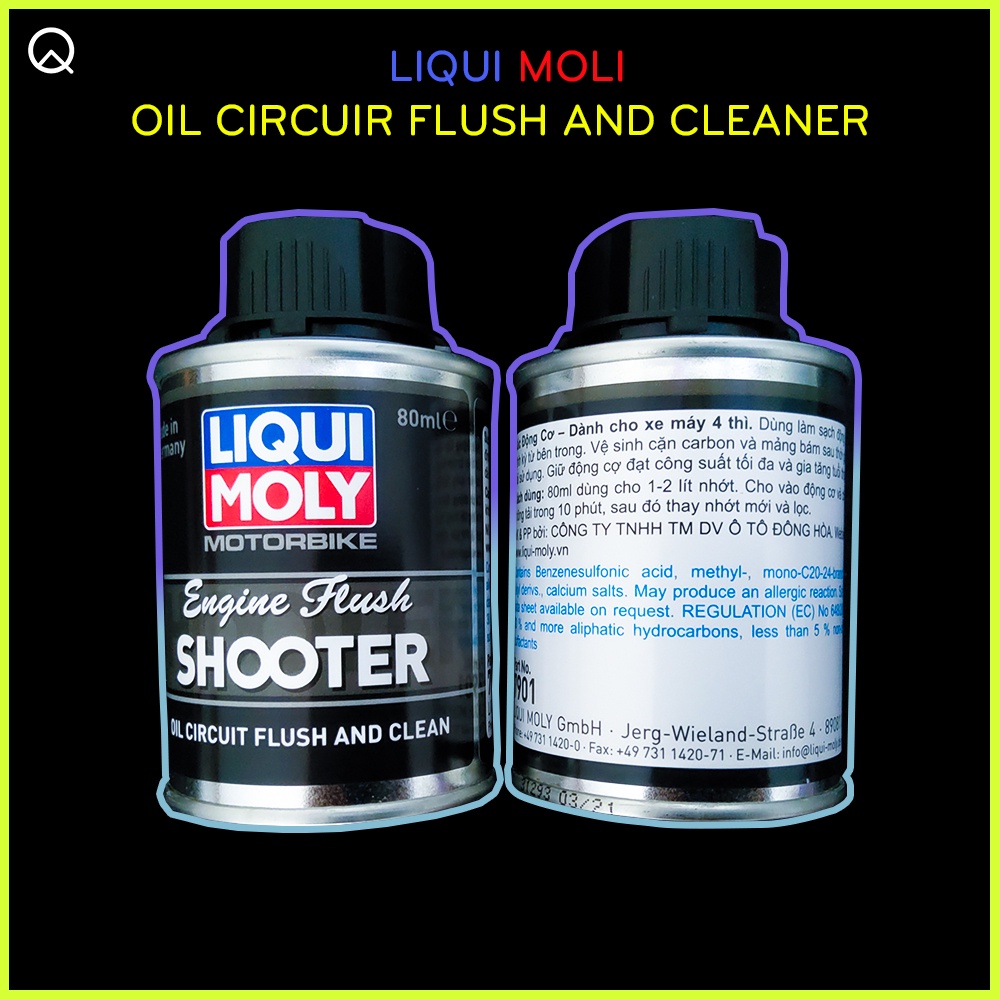 Phụ gia vệ sinh động cơ Liqui Cleaner , dung dịch tẩy rửa mạt sắt trong động cơ xe máy- dung tích 80ml