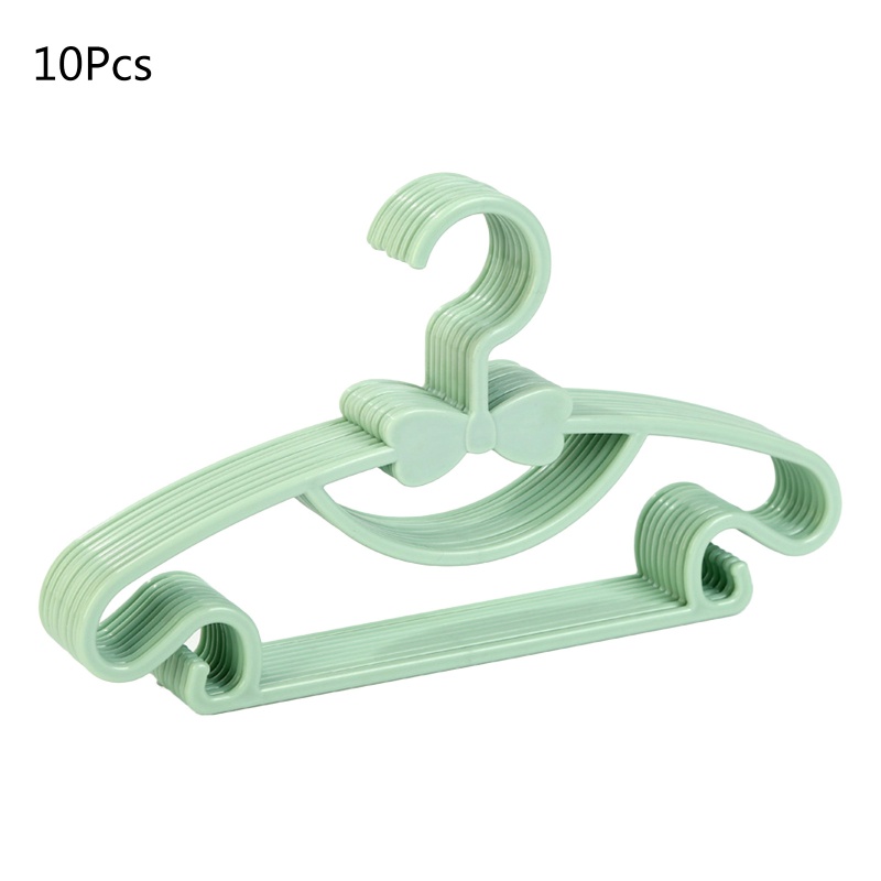 Set 10 Móc Treo Quần Áo Em Bé Chống Trượt Tiện Lợi