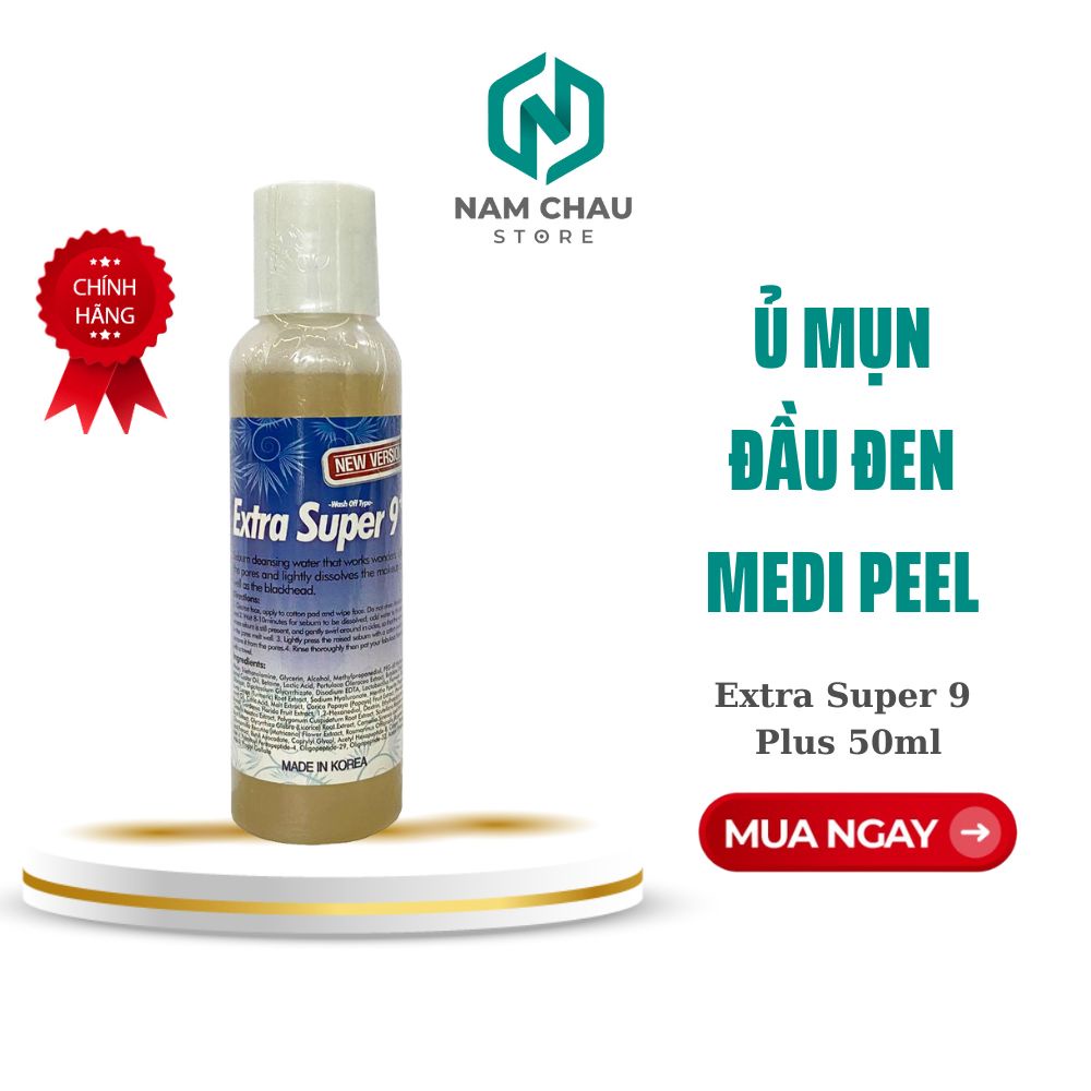 Ủ Mụn Đầu Đen Medi Peel Extra Super 9 Plus 50ml NPP Nam Châu
