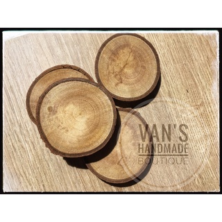 Miếng gỗ tròn trang trí - phụ kiện chụp ảnh, decor