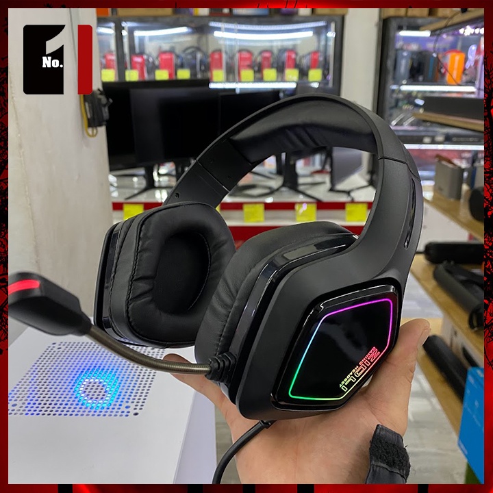 Tai Nghe Chụp Tai Máy Tính Có Mic Led RGB Zidli FCORE FH6U 7.1 Tai Nghe Headphone Gaming Vi Tính Laptop