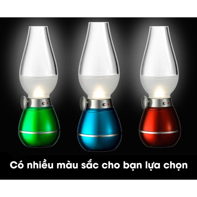 [FREESHIP] Đèn dầu không khói cảm ứng khi thổi LED màu ngẫu nhiên