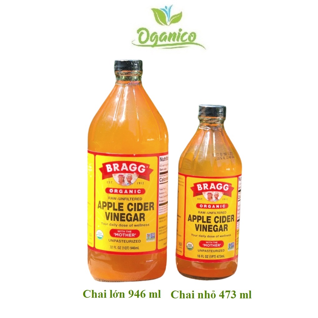 Giấm organic chiết suất táo đỏ nhập khẩu Mỹ dùng làm gia vị, đồ uống detox, giảm cân