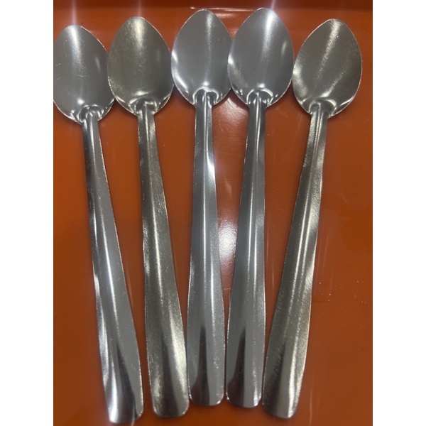 Combo 10 Cây- và 5 Cây muỗng inox Cafe đá-3x17cm