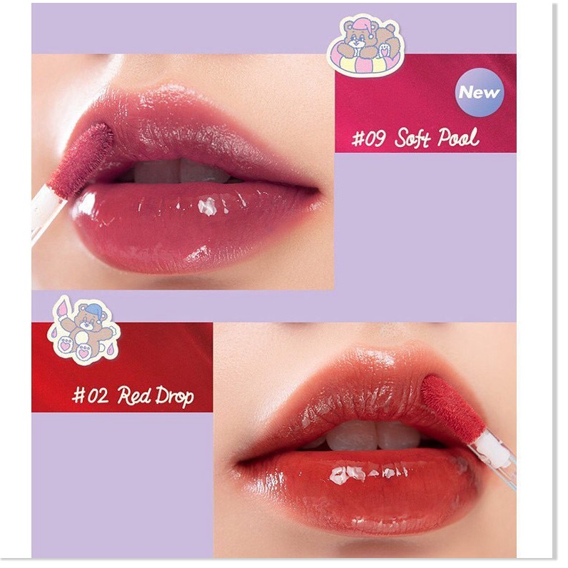 ROMAND - Son Tint nước mềm môi lâu trôi siêu lì Glasting Water Tint Ro