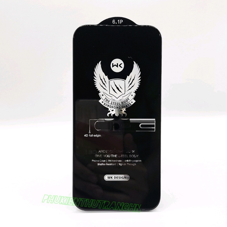 Kính cường lưc chống nhìn trộm WK IP 13 13 PRO 13 PRO MAX IP 14 14 PRO 14 PLUS 14 PRO MAX Full màn hình cảm ứng mượt