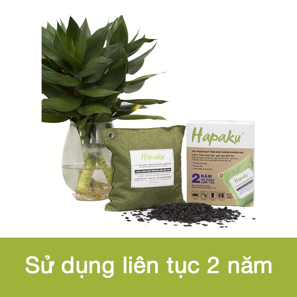 Khử Mùi Tủ Lạnh, Combo 2 Túi Than Hoạt Tính Khử Mùi, Hút Khí Độc, Vi Khuẩn 500g - Hapaku