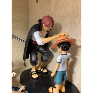 Mô hình One Piece Shank tóc đỏ và Luffy Hàng St1 Chất Lượng Cao
