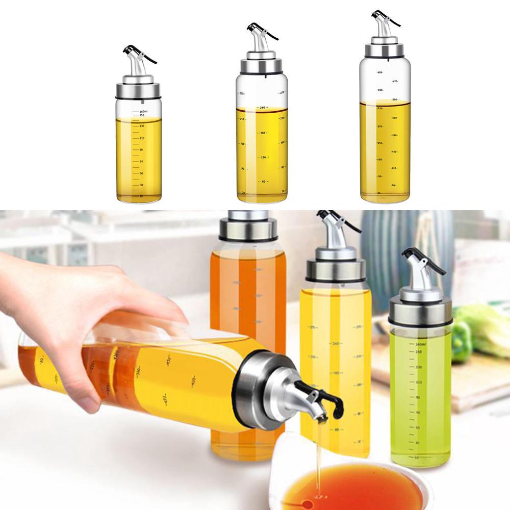 Bình thủy tinh đựng dầu ăn / giấm chống tràn